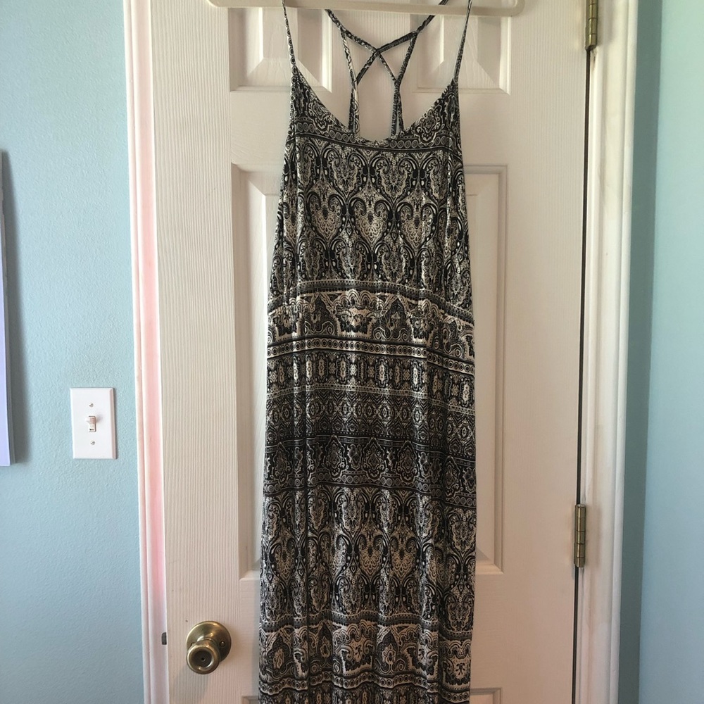 Long spaghetti strapped dress